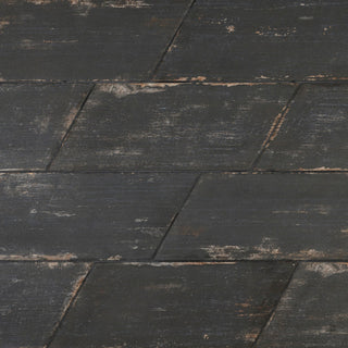 Retro Naveta Porcelain Floor and Wall Tile, Nero