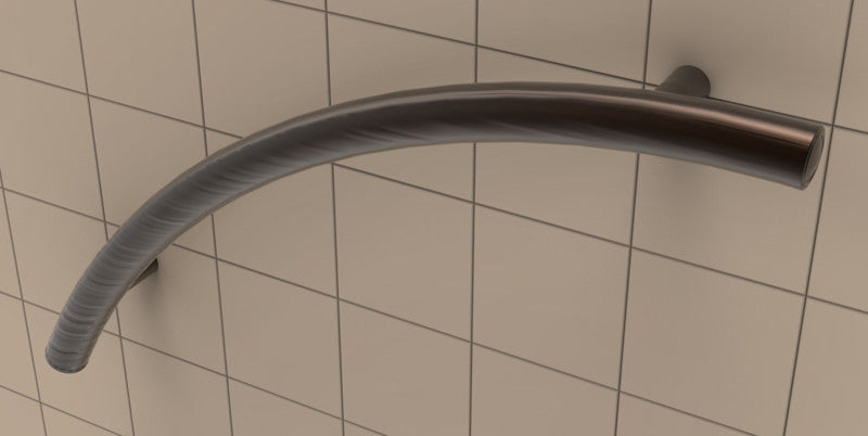 TileWare Victoria Series Radius Grab Bar 24" Traditional, Oil Rubbed Bronze
