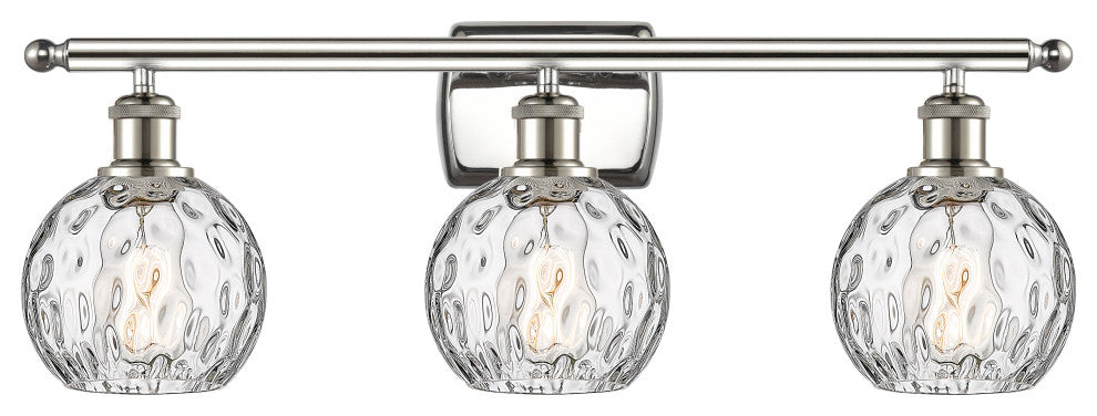 Innovations 516-3W-PN-G1215-6-LED 3 Light Bath Vanity Light, Polished Nickel