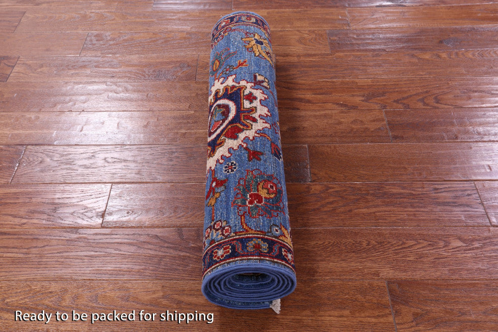 Runner Persian Fine Serapi Hand Knotted Wool Rug 2' 7" X 7' 11" - Q12686