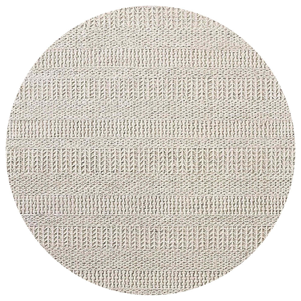 Ahgly Company Indoor Round Mid-Century Modern Area Rugs, 3' Round