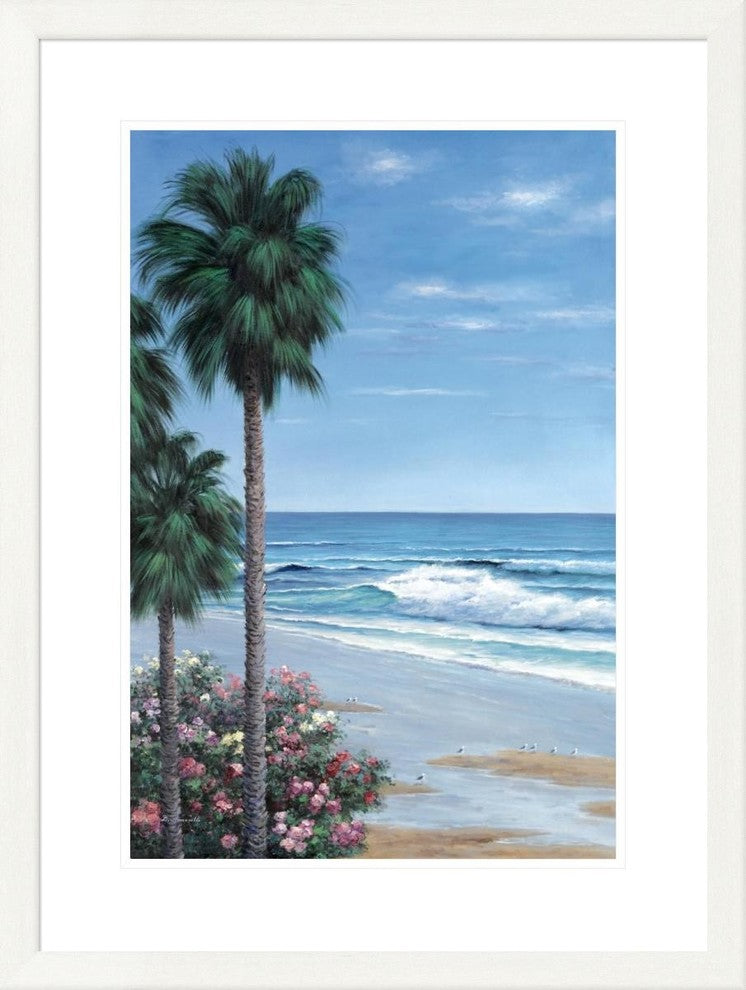 "Beach Place" Framed Digital Print by Diane Romanello, 25x33"
