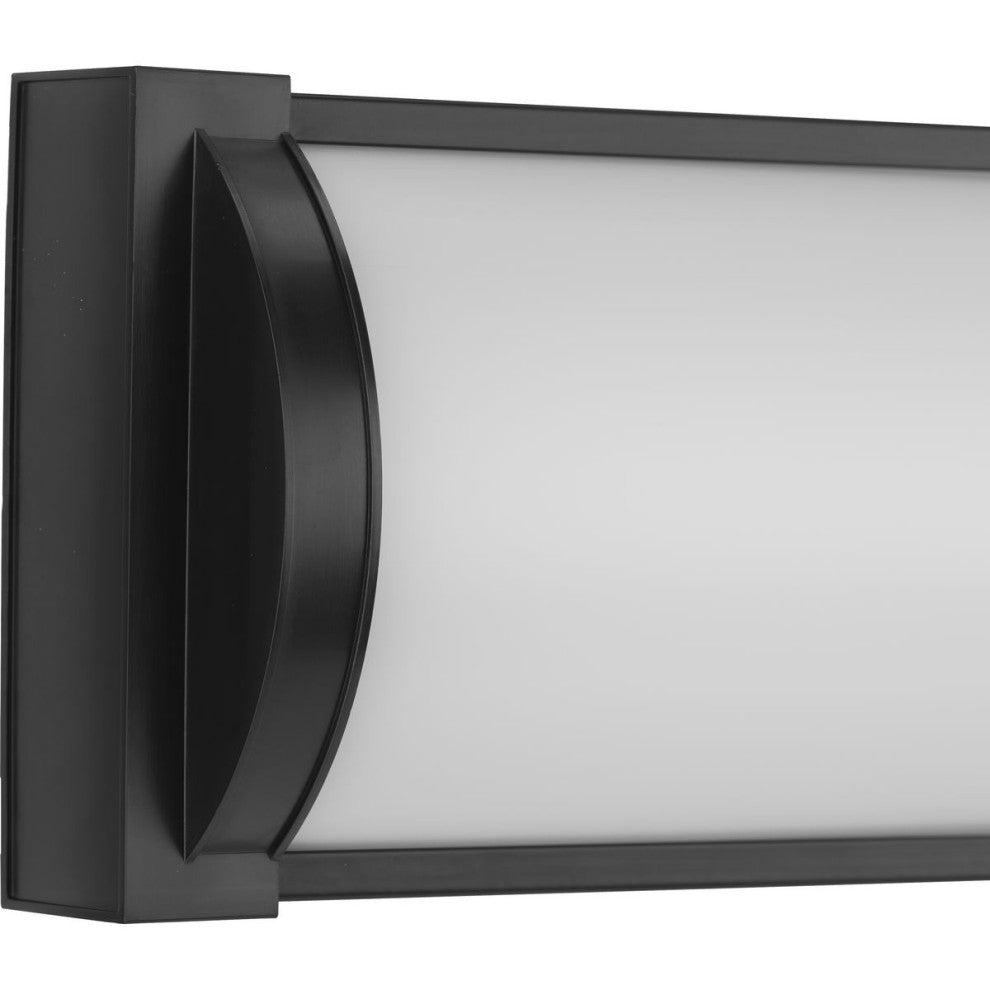 Barril Collection 24" Matte Black Modern Integrated LED Linear Vanity Light