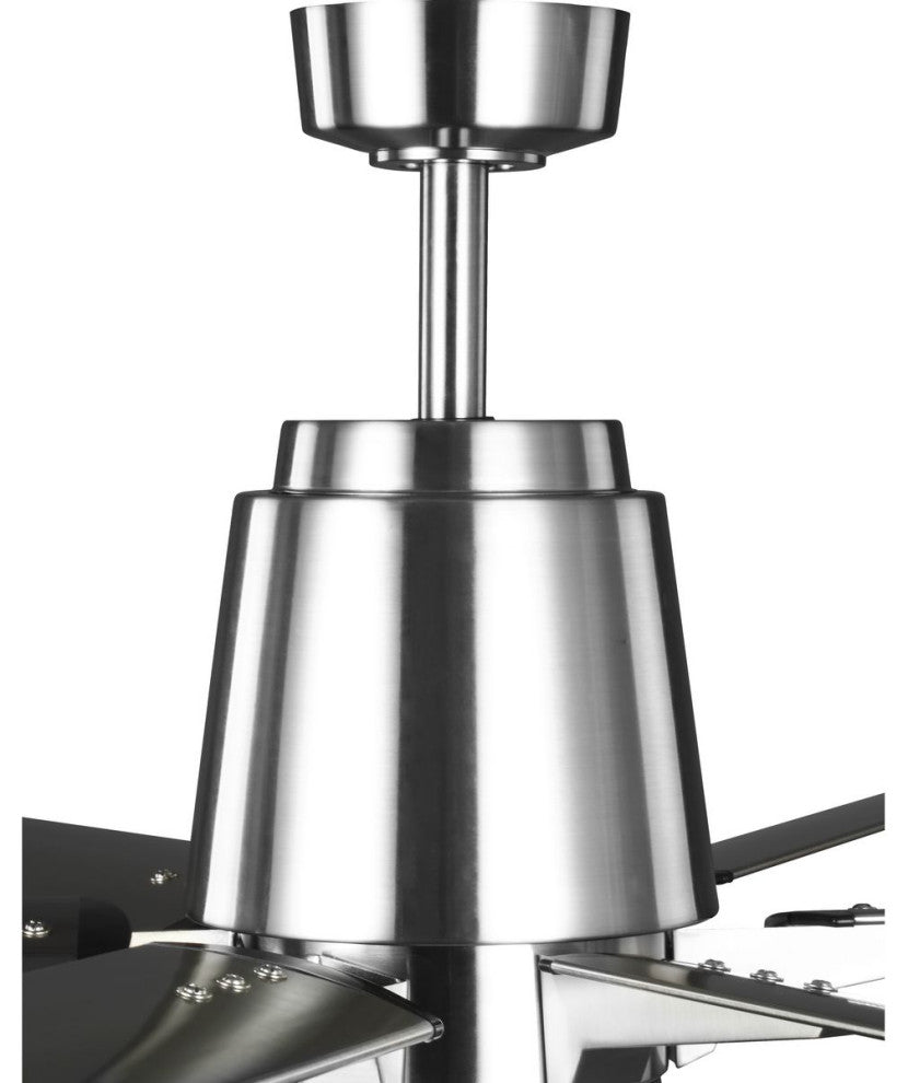 Arlo Collection 60" Indoor/Outdoor 6-Blade Brushed Nickel Ceiling Fan