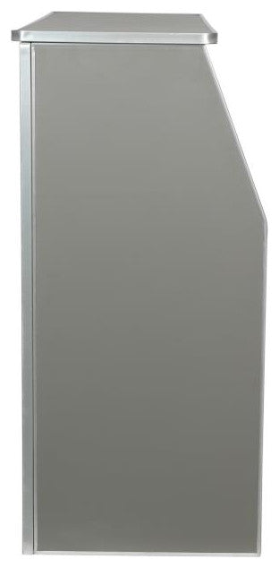 4' Laminate Foldable Bar, Gray