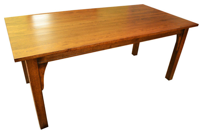 Arts and Crafts Style Mission Solid Oak 6' Dining Table