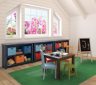 Kid Essentials Rug, Just Kidding, Grass Green, 6'x9'