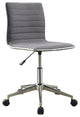 Benzara BM159082 Contemporary Mid-Back Desk Chair, Gray
