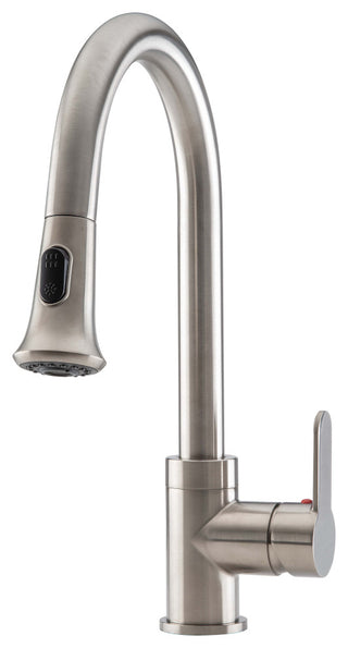 Rivella Pull-Down Single Handle Kitchen Faucet, Brushed Nickel