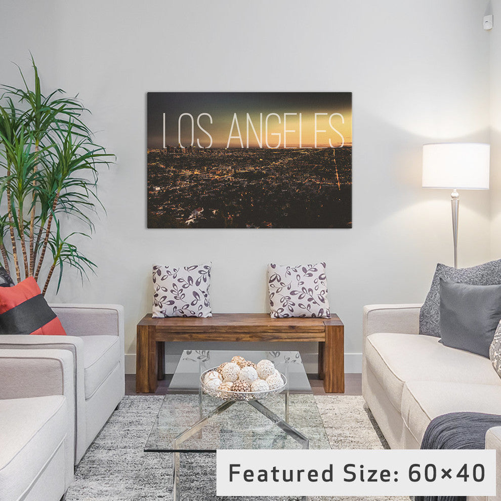"L.A." Print by 5by5collective, 26"x18"x1.5"