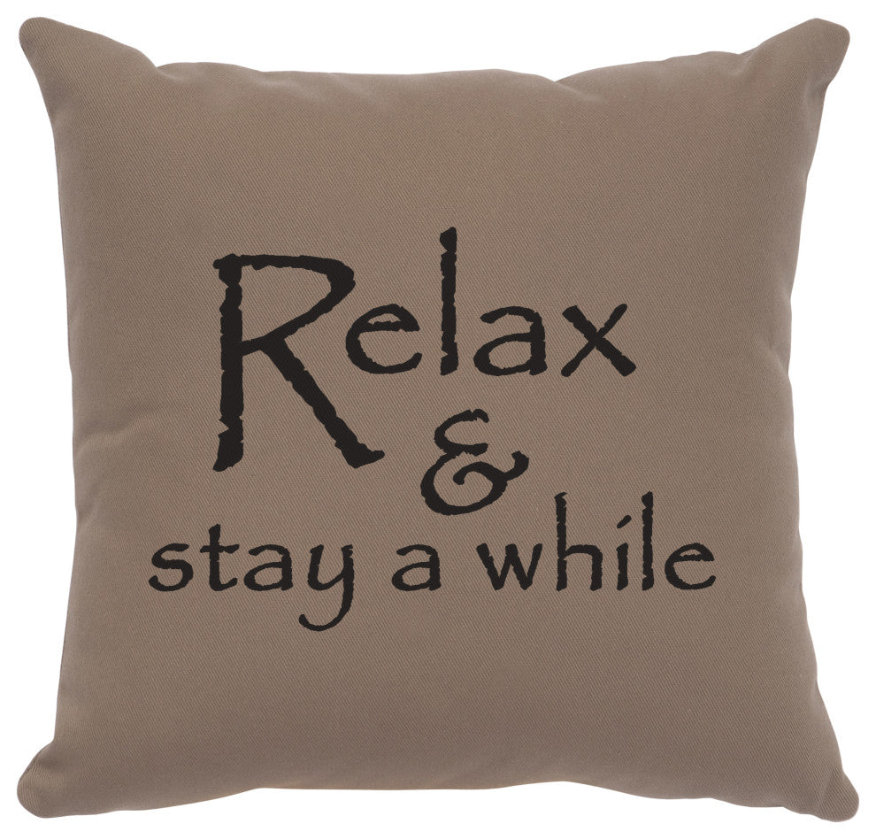 Image Pillow 16x16 Relax Cotton Taupe