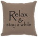 Image Pillow 16x16 Relax Cotton Taupe