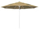 11' Fiberglass Umbrella With White Frame, Champagne, 11'