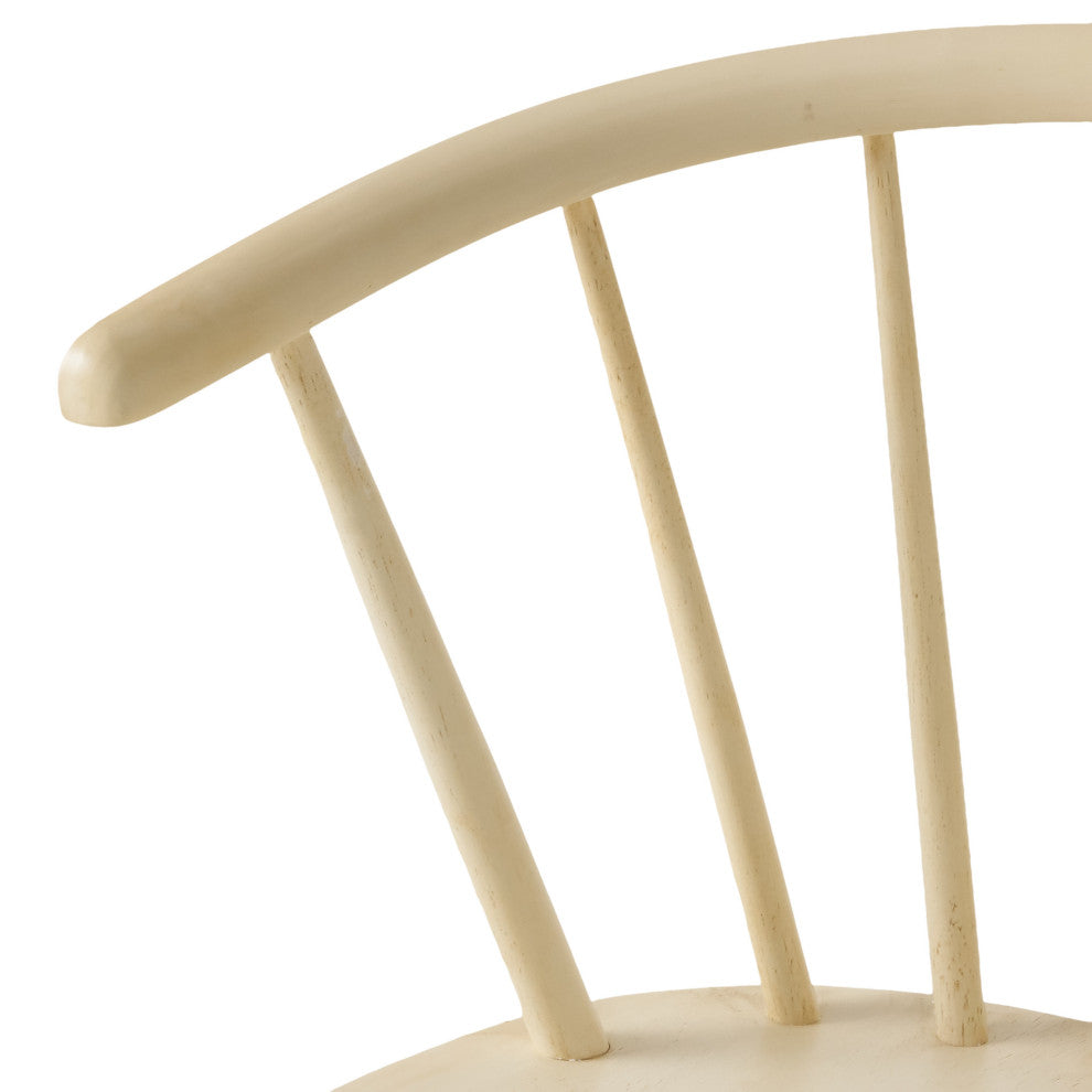 GDF Studio Bramote Countryside Rounded Back Spindle Dining Chairs, Set of 2