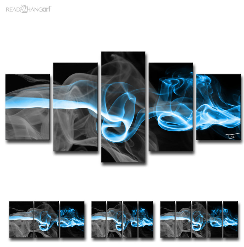 Ready2HangArt ''Glitzy Mist I'' by Tristan Scott, 30"x60", 5 Piece Set
