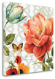 "Floral Story III On Grey" By Lisa Audit, Giclee Print on Gallery Wrap Canvas