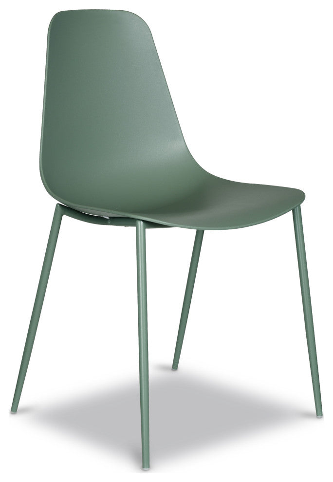 Poly and Bark Isla Chair, Pistachio Green, Set of 4