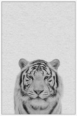 "Tamed Tiger II" Floater Framed Painting Print on Canvas, 16"x24"
