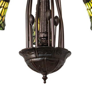 24 Wide Tiffany Pond Lily 7 Light Chandelier