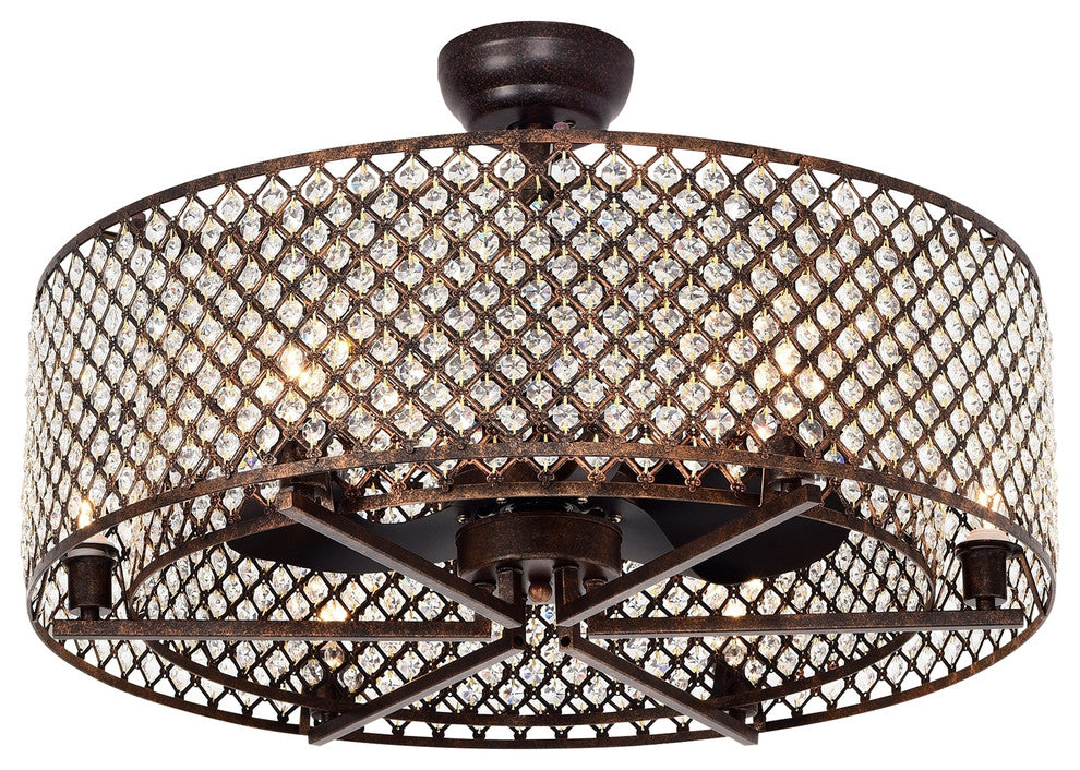Miyaka 6-light Ceiling Fan (with Remote)