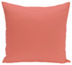 Solid Print Pillow, Coral, 18"x18"