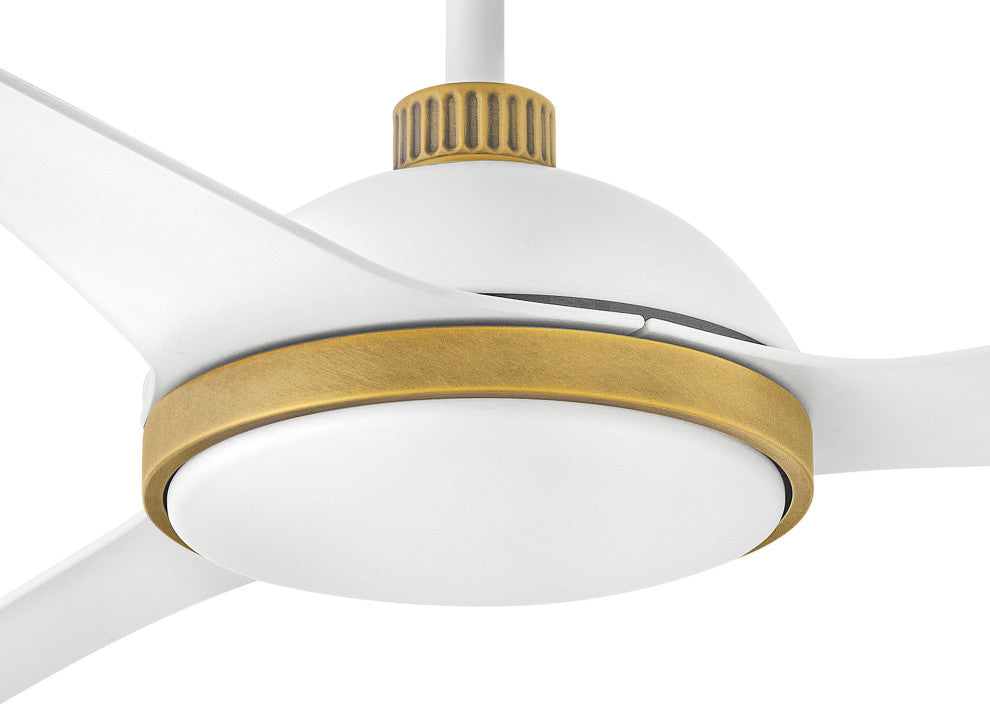 Hinkley Alba 56" Led Smart Fan, Matte White