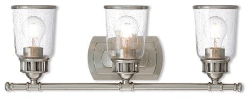 Livex Lighting Lawrenceville Light Bath Vanity, Brushed Nickel