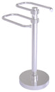 Free Standing Two Arm Guest Towel Holder, Satin Chrome