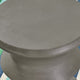 GDF Studio Alfreda Indoor 22" Light-Weight Concrete Side Table, Light Gray