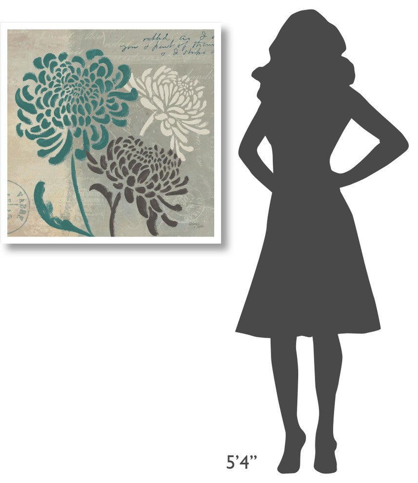 "Chrysanthemums I" Digital Paper Print by Wellington Studio, 32"x32"