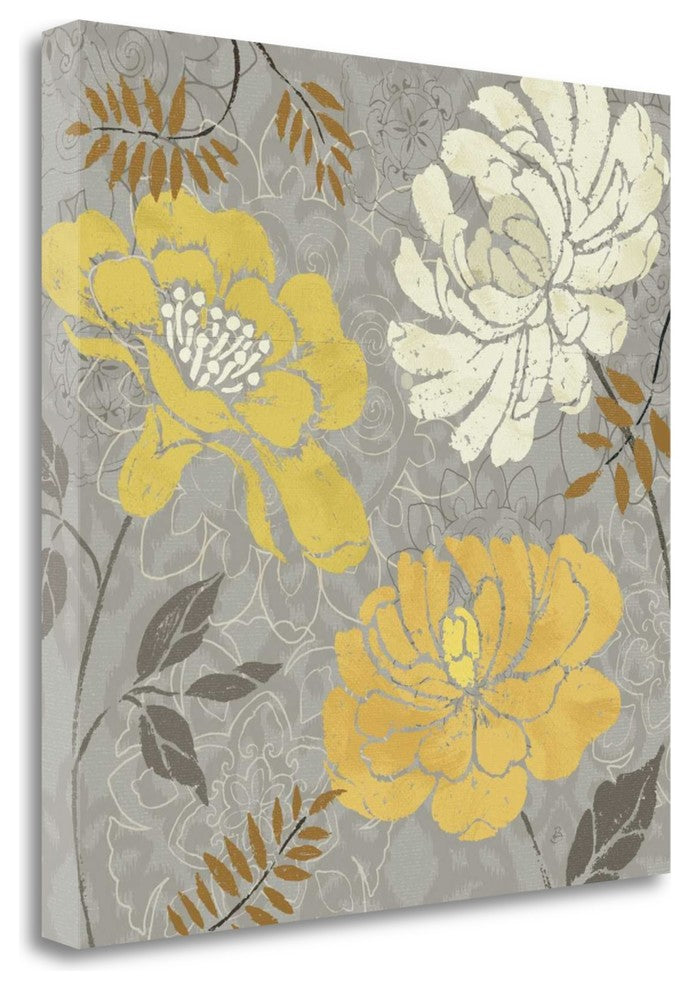 "Morning Tones Gold I" By Daphne Brissonnet, Giclee Print on Gallery Wrap Canvas