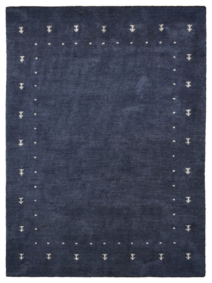 HAND KNOTTED LOOM SILK ECO-FRIENDLY RUGS-8'x10',Rectangle,Charcoal,Contemporary