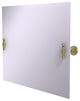 Frameless Landscape Beveled Edge Tilt Mirror, Satin Brass