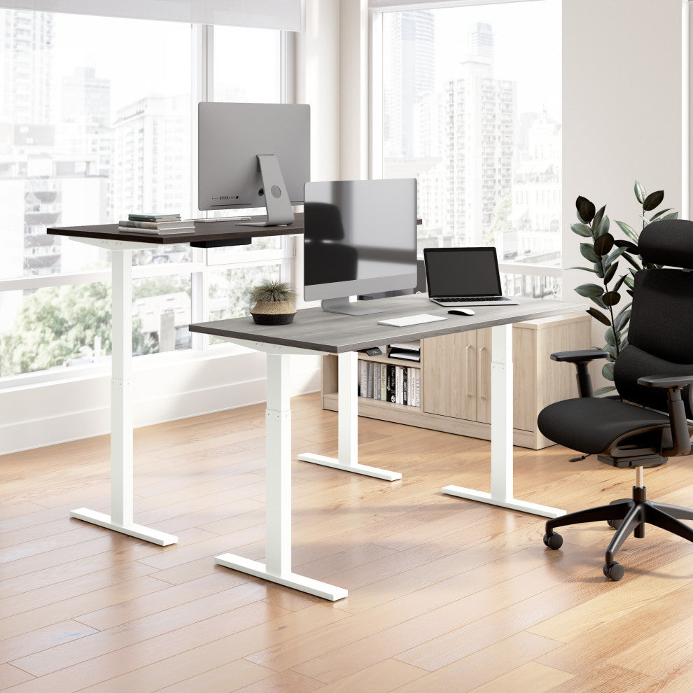 Move 60 Series 60W Adjustable Standing Desk in Storm Gray - Engineered