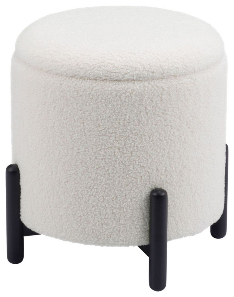 Calistoga Ottoman Ivory