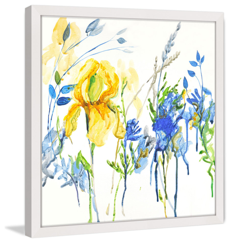 Marmont Hill, "True Blue" by Julie Joy Framed Painting Print, 24x24