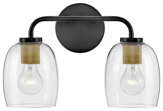 Lark Percy Bathroom Vanity Light, Black, 14.75"
