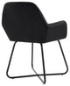 vidaXL Dining Chairs 2 pcs Black Velvet