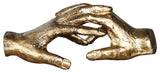 Uttermost Hold My Hand Contemporary Iron Sculpture in Gold Finish