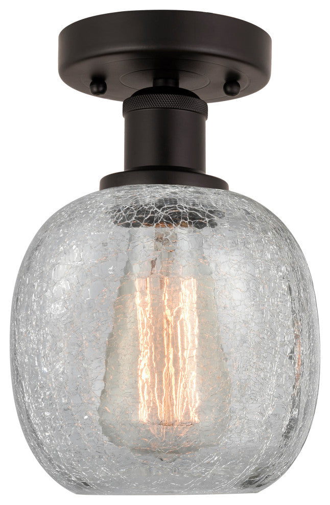 Innovations 616-1F-OB-G105 Belfast 1 Light Semi-Flush Mount, Oil Rubbed Bronze