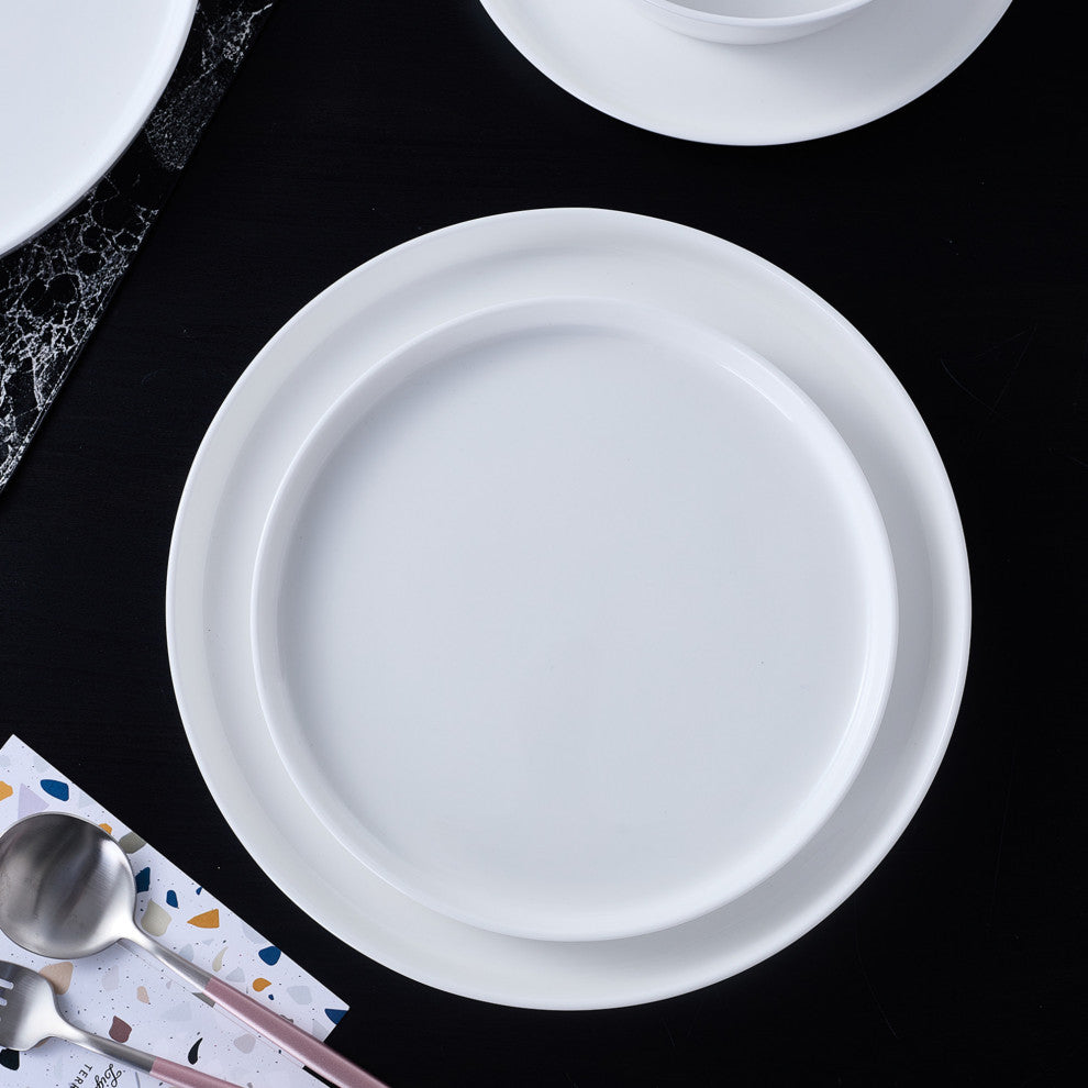 Stone Lain Madeline Bone China 16 Piece Dinnerware Set, White