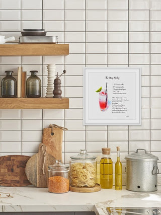 "Dirty Shirley" Framed Painting Print, 24"x24"