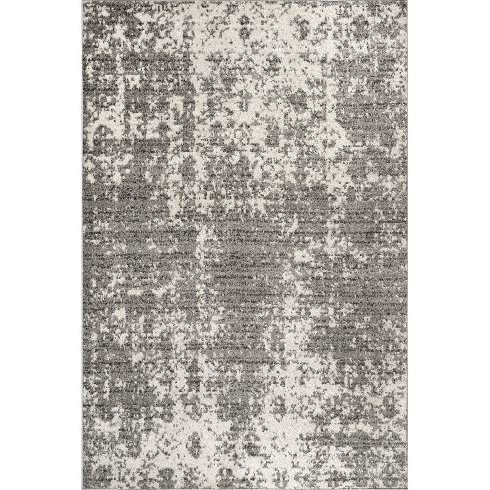 Nuloom Machine Made Transitional Mist Shades Rug, Grey 4'x6'