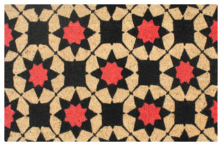 A1HC First Impression Payton Geometric Welcome 18"x30" Coir Doormat