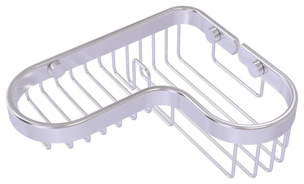 Corner Combination Shower Basket, Satin Chrome