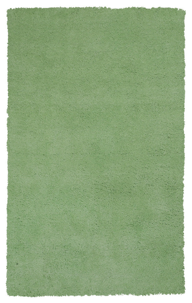 KAS Bliss 1578 Spearmint Green Shag Area Rug, 5' x 7'