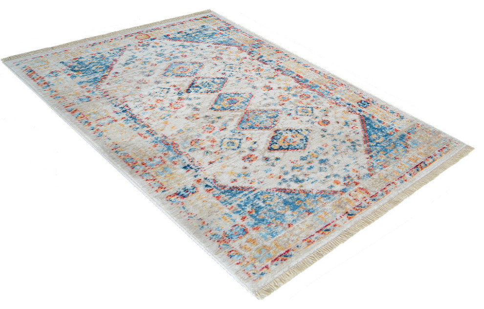 MACHINE MADE POLYESTER AREA RUGS  -Multicolor, Oriental ,Rugs for Living Room