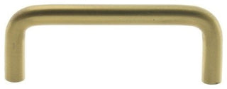 Genuine Solid Brass 3" c/c Wire Pull, Polished Brass