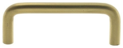 Genuine Solid Brass 3" c/c Wire Pull, Polished Brass