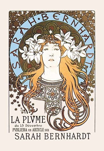 Sarah Bernhardt - Fine Art Giclee Print 24" x 36"